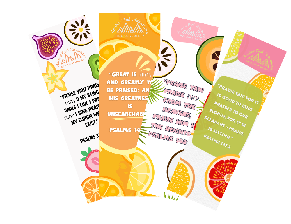 Fresh Praise Bookmarks - Fruit Theme