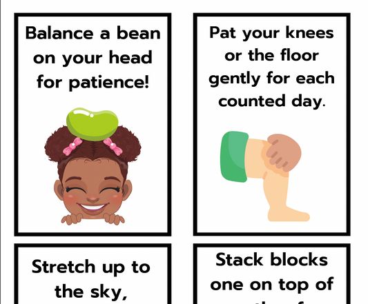 Count the Omer Theme Movement Cards (Verbs + Counting)