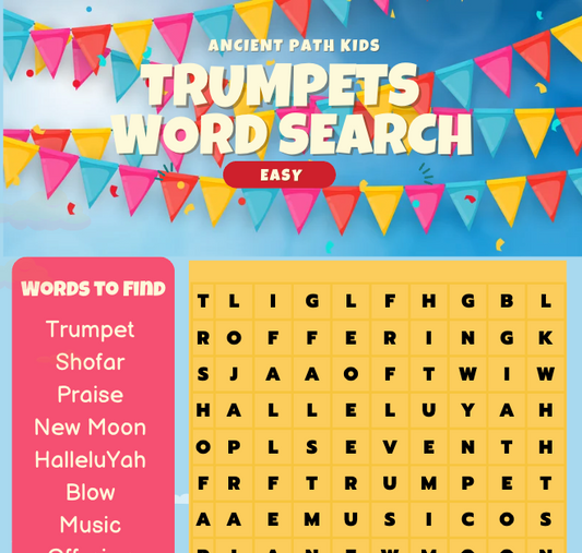 Feast of Trumpets Word Search