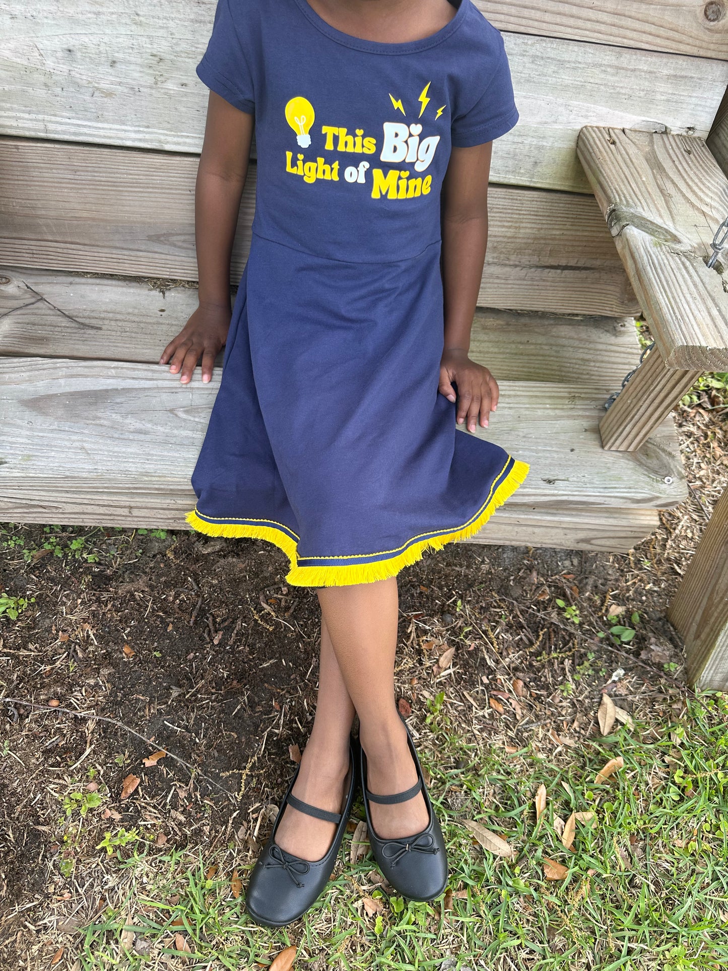 This Big Light of Mine - 100% Cotton Girls Dress
